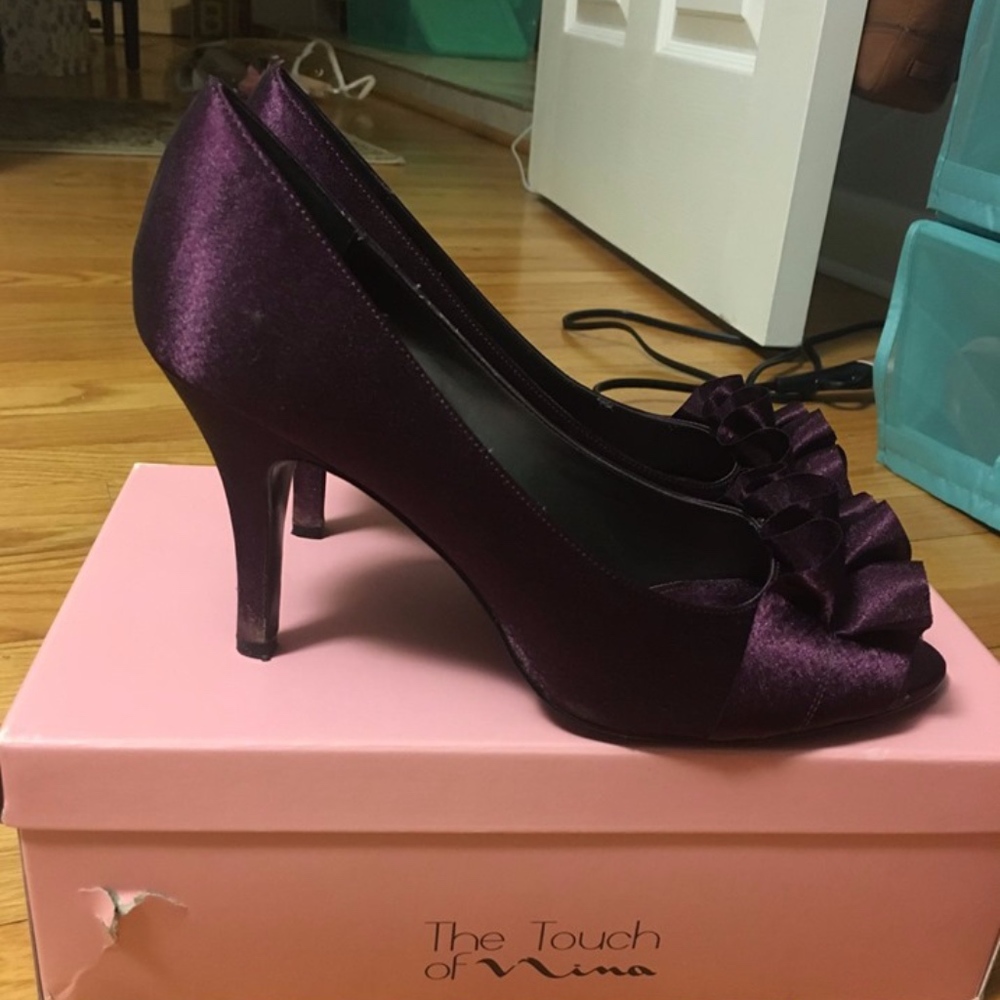 Shiny Purple Heels